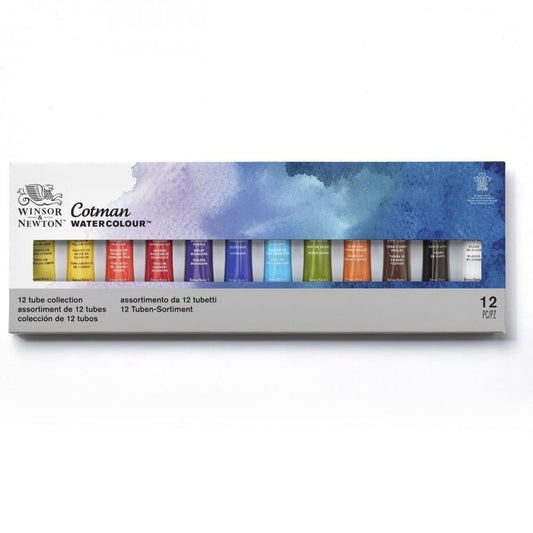 tinta aquarela winsor & newton cotman 12 cores