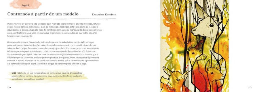 Aquarela - Inspiração e Técnicas de Artistas Contemporâneos
