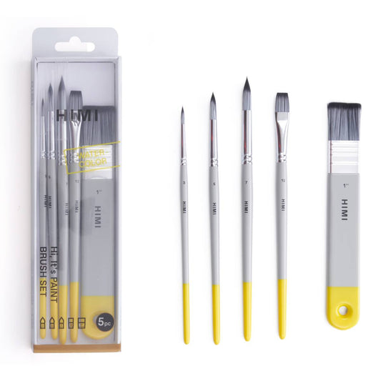 Kit De Pincéis Himi Para Guache 5 Unidades