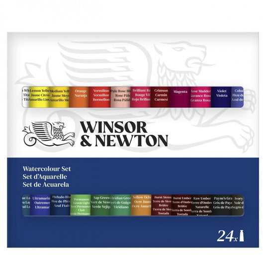 Estojo Tinta Aquarela Winsor & Newton Discover 10ml 24 Cores