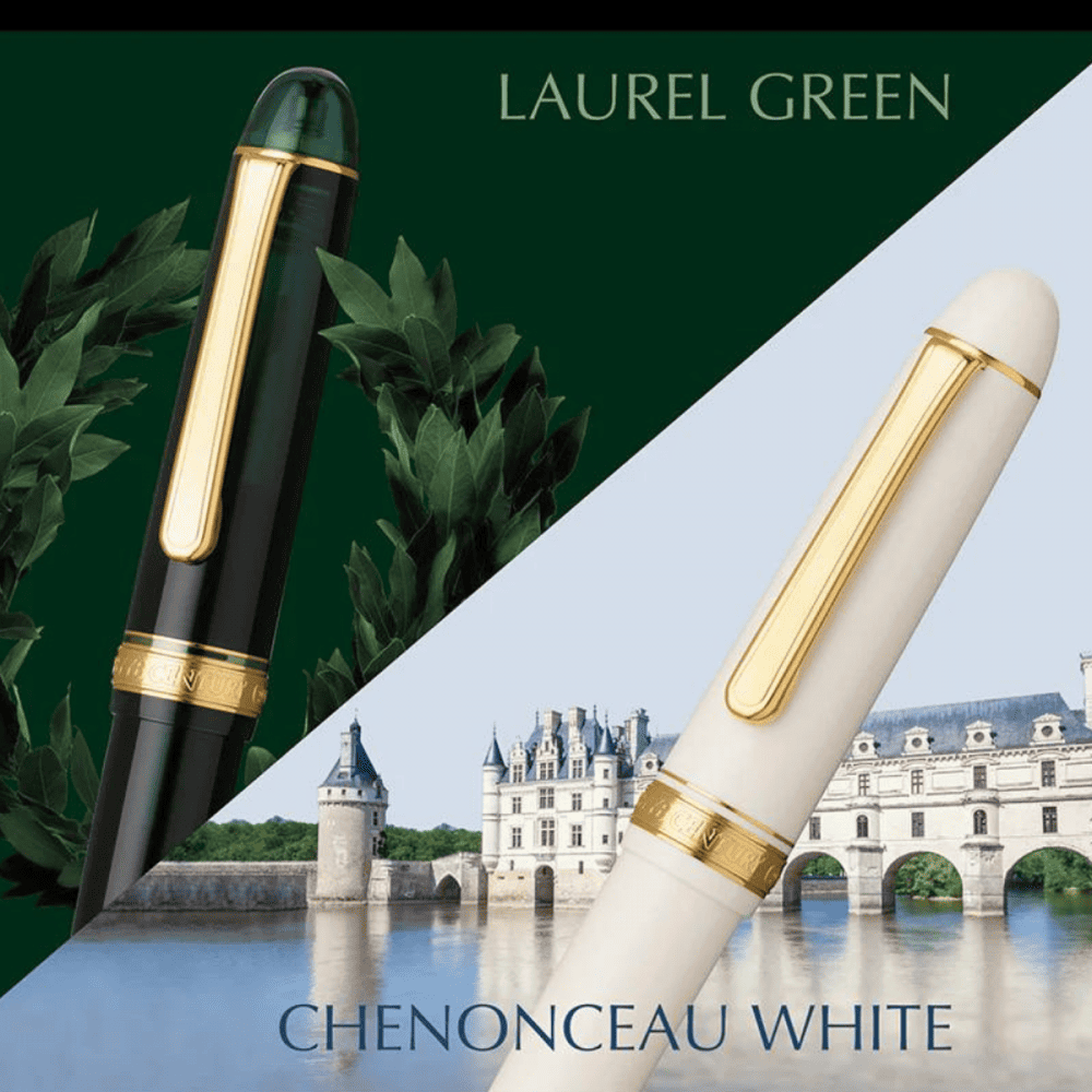 Caneta Tinteiro Platinum Century White Pena de Ouro 14K Média