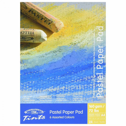 Papel Para Pastel Winsor & Newton A4 24 Folhas 06 Cores Sortidas
