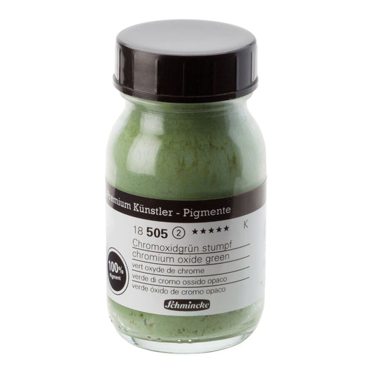 Pigmento em Pó Schmincke 100ml S2 505 Chromium Oxide Green