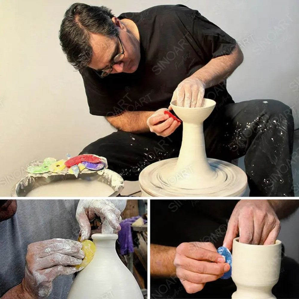 Espátulas de Silicone P/ Cerâmica Set C/4 Formatos