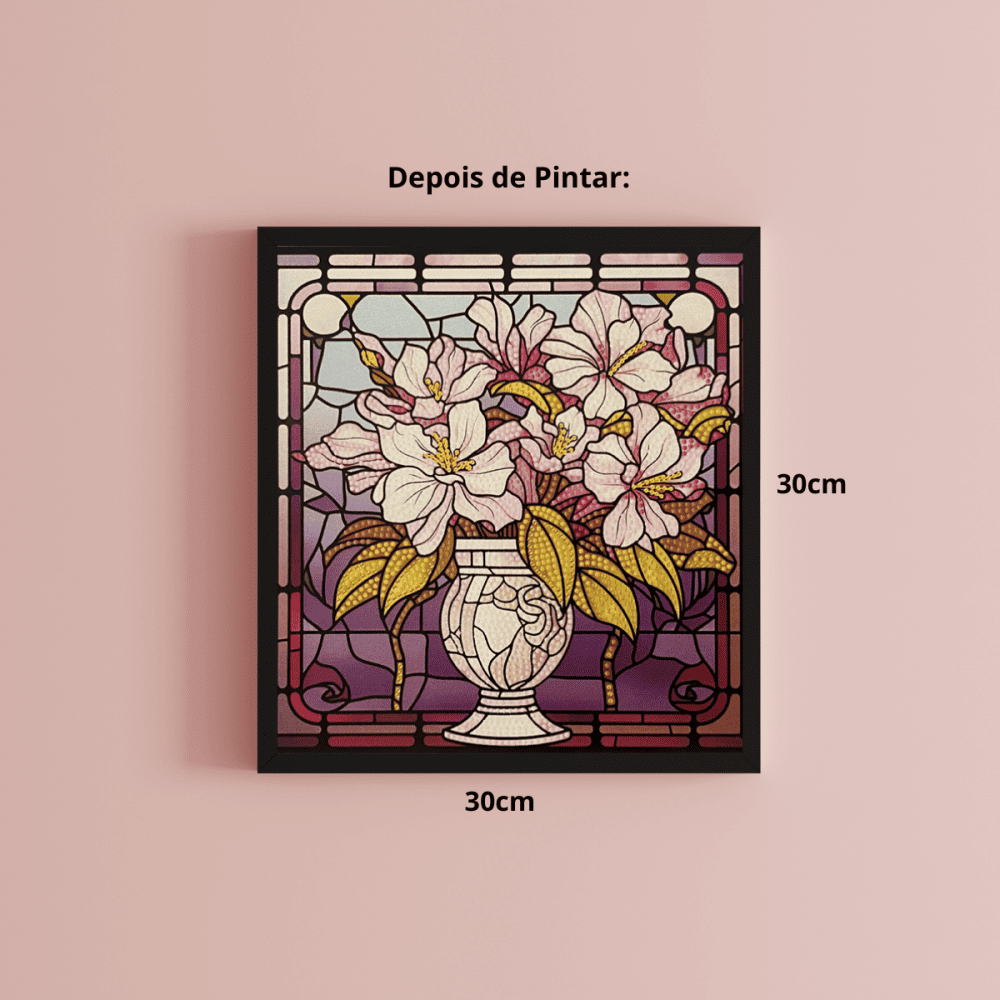 Conjunto Pintura Diamante Sinoart 30X30cm Primavera