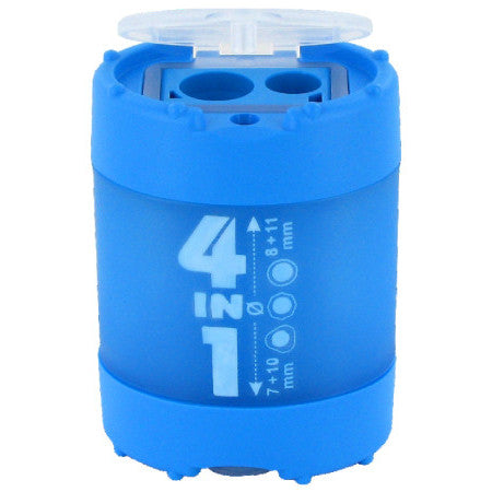 Apontador com Depósito 4 em 1 KUM Germany Azul