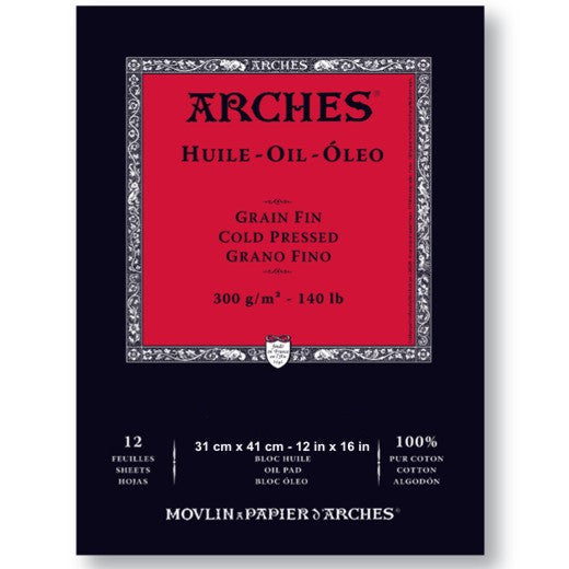 Bloco de Papel Para Tinta Óleo Arches® Oil 31x41cm