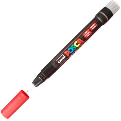 Caneta Posca Ponta de Pincel PC-F350 Vermelho