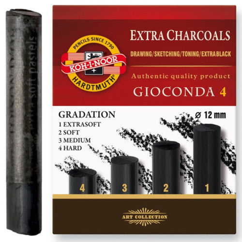 Carvão Graduado Koh I Noor 04 Durezas 8694