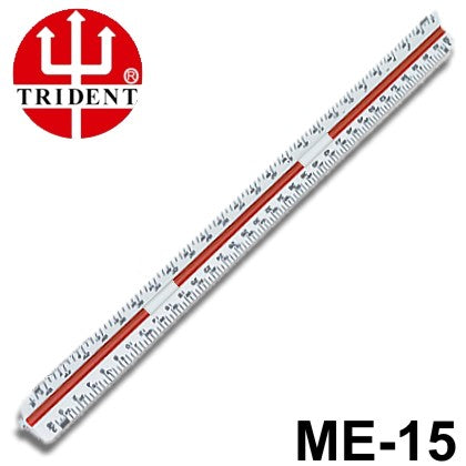 Escalímetro Triangular Trident 15cm ME15