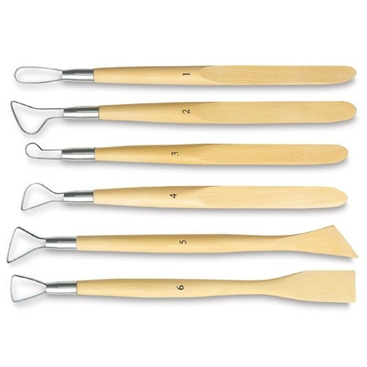 Esteca de Metal e Madeira Para Escultura 06 Peças SFT063N