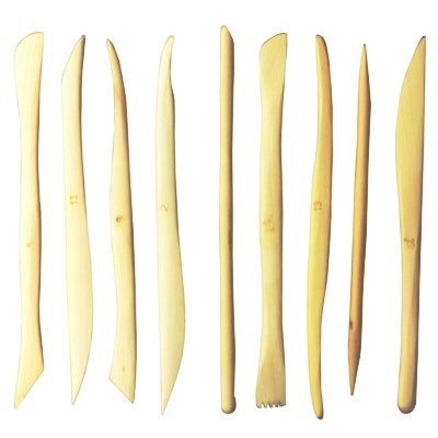 Estecas de Madeira Ponta Dupla 09 Peças SFT052