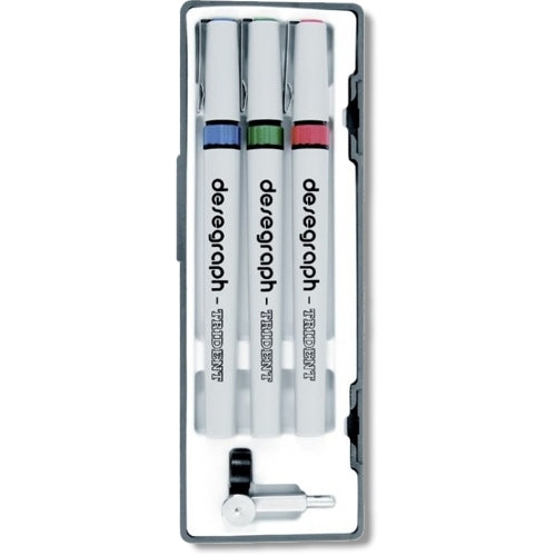 Estojo de Caneta Nanquim Desegraph Trident 3 Canetas