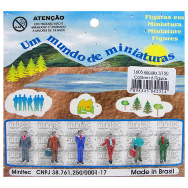 Figuras Para Maquetes 1/100 1605 Minitec 06 Peças
