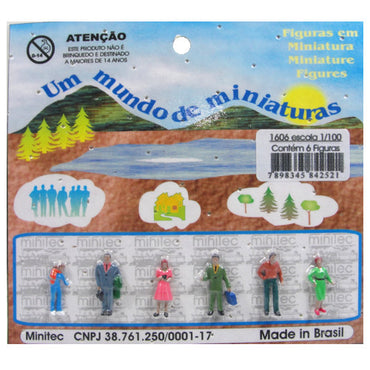 Figuras Para Maquetes 1/100 1606 Minitec 06 Peças