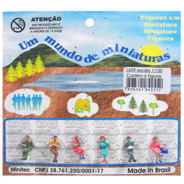 Figuras Para Maquetes 1/100 1609 Minitec 06 Peças