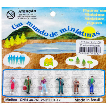 Figuras Para Maquetes 1/100 1612 Minitec 06 Peças