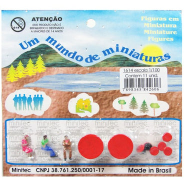 Figuras Para Maquetes 1/100 1614 Minitec 11 Peças