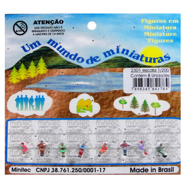 Figuras Para Maquetes 1/200 2301 Minitec 08 Peças