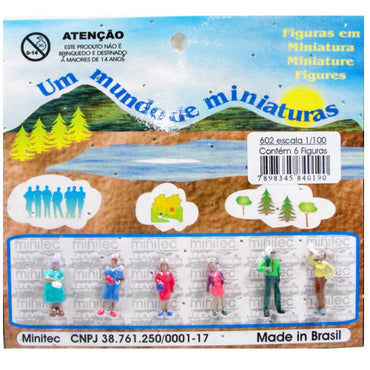 Figuras Para Maquetes 1/100 602 Minitec 06 Peças