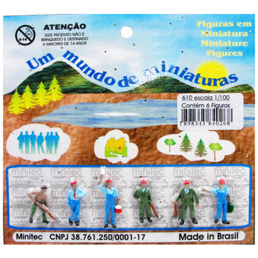 Figuras Para Maquetes 1/100 610 Minitec 06 Peças