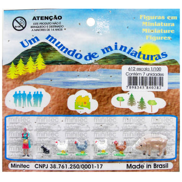 Figuras Para Maquetes 1/100 612 Minitec 07 Peças