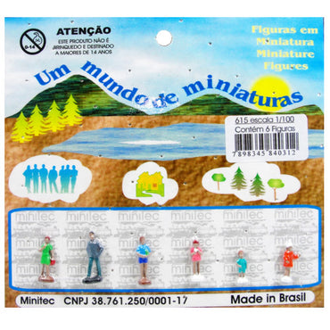 Figuras Para Maquetes 1/100 615 Minitec 06 Peças