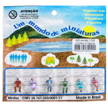 Figuras Para Maquetes 1/100 632 Minitec 06 Peças