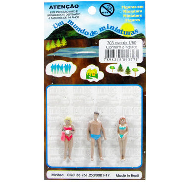 Figuras Para Maquetes 1/50 703 Minitec 03 Peças