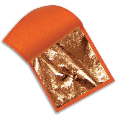 Folha de Cobre Para Douração e Restauro 14x14cm 500 Folhas