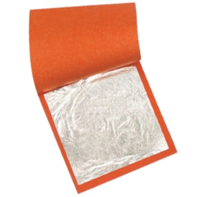 Folha de Prata Para Douração e Restauro 14x14cm 50 Folhas