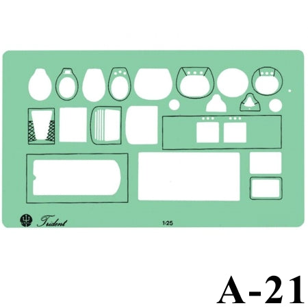 Gabarito Arquitetura A-21 Sanitários Trident