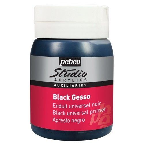 Gesso Negro Acrílico Pébéo 500ml