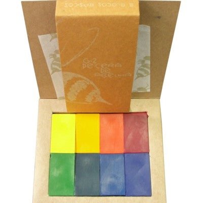 Giz de Cera de Abelha Apiscor 08 Blocos Básicos