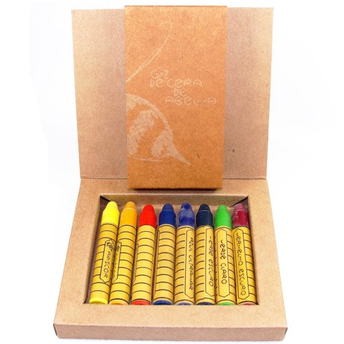 Giz de Cera de Abelha Apiscor 08 Bastões Básicos