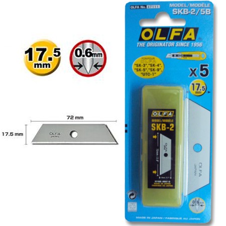 Lâmina Para Estilete Olfa SKB-2 05 Lâminas