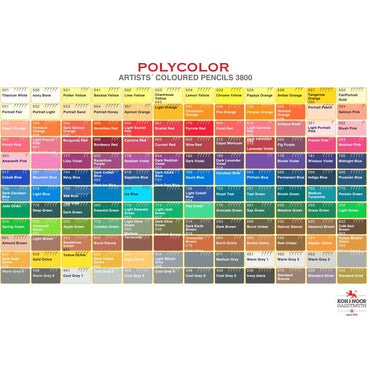 Lápis de Cor Koh-I-Noor Polycolor 3800 Tom Preto