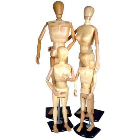Manequim Articulado Tamanho Natural Familia