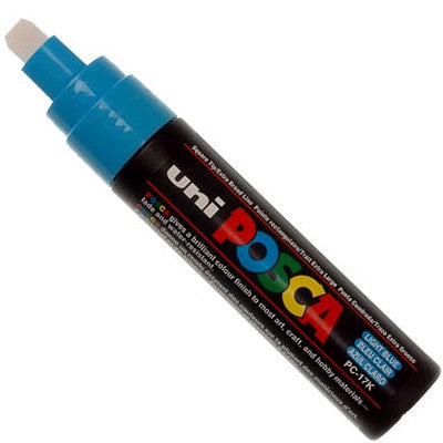 Caneta Posca Uni Ball Extra Larga PC-17K Azul Claro