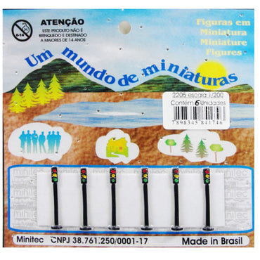 Miniatura de Semáforo 1/200 2205 Minitec 06 Peças