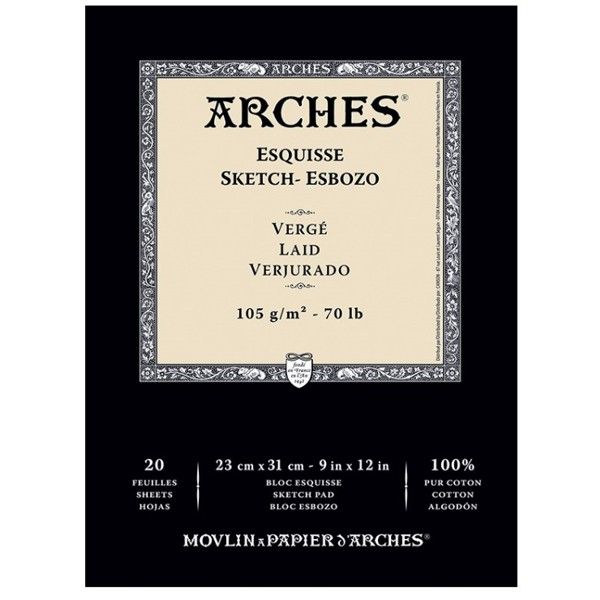 Bloco de Papel Arches Sketch Canson 105g/m²