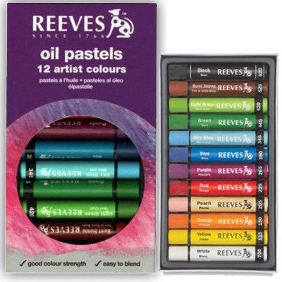 Pastel Oleoso Reeves 12 Cores