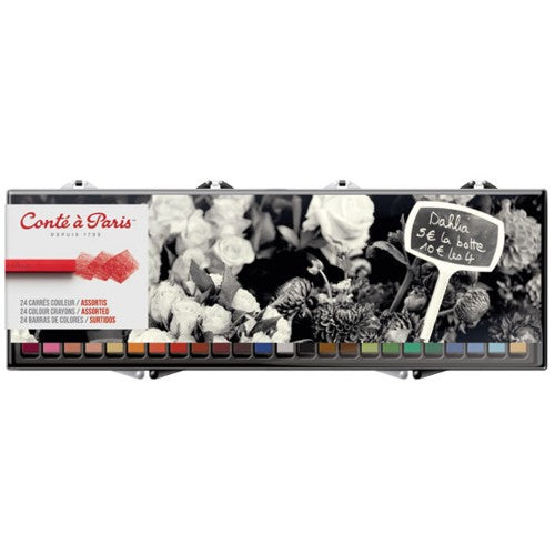 Pastel Seco Conté à Paris Carré 24 Cores