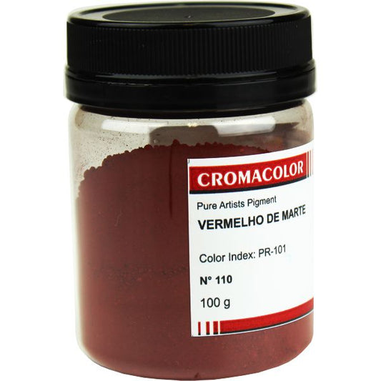 Pigmento Artístico Puro 110 Vermelho de Marte Cromacolor 100g