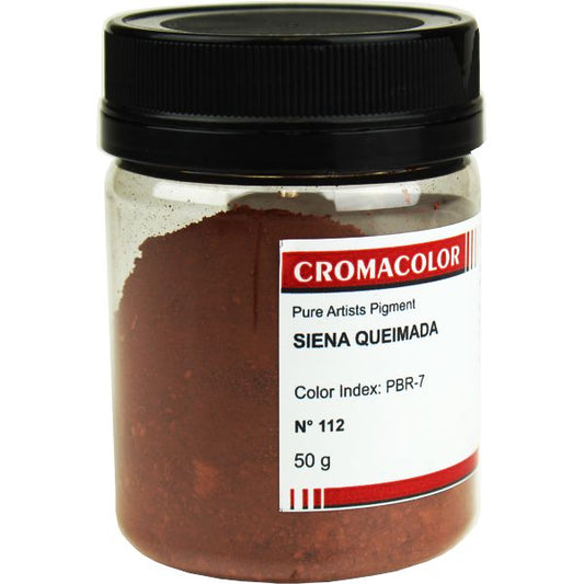 Pigmento Artístico Puro 112 Siena Queimada Cromacolor 50g