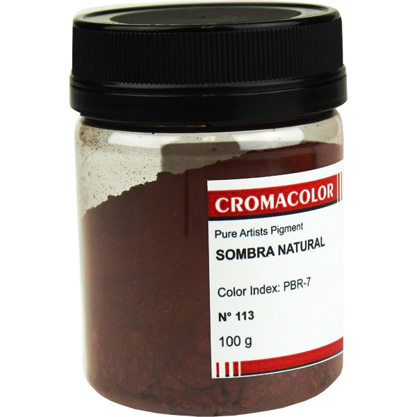 Pigmento Artístico Puro 113 Sombra Natural Cromacolor 100g