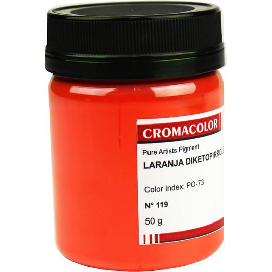 Pigmento Artístico Puro 119 Laranja Diketopirrole Cromacolor 50g