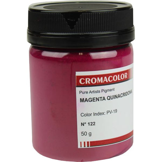 Pigmento Artístico Puro 122 Magenta Quinacridona Cromacolor 50g