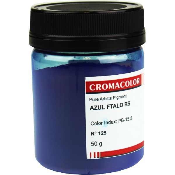 Pigmento Artístico Puro 125 Azul Ftalo RS Cromacolor 50g
