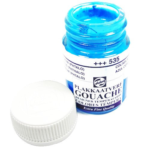 Tinta Guache Para Caligrafia Talens 16ml 535 Cerulean Blue